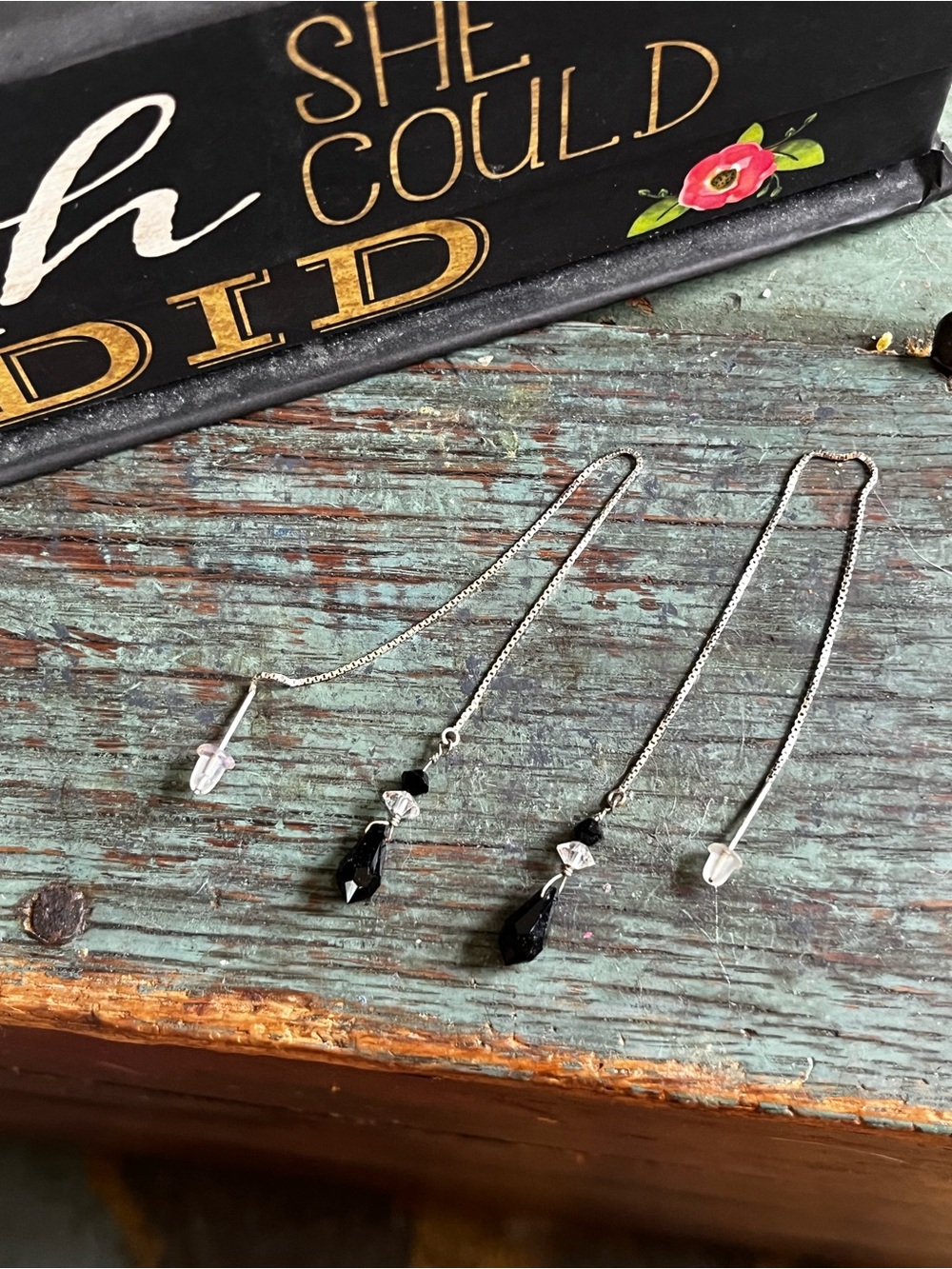 Sterling silver threader earrings
